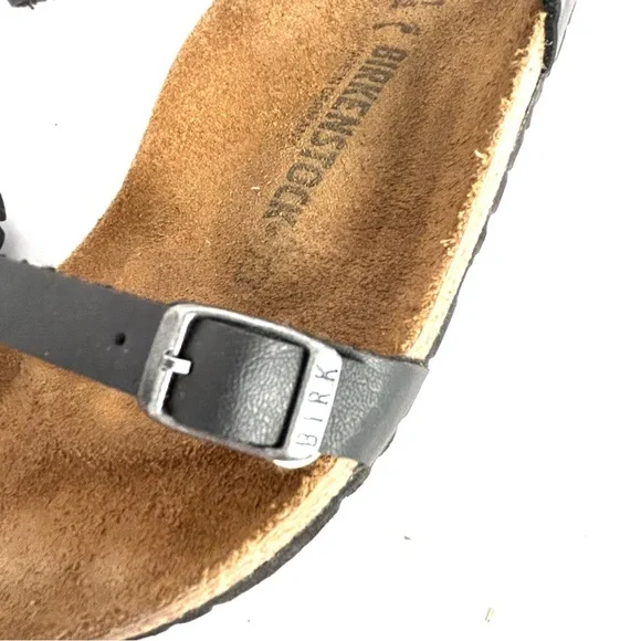 Birkenstock Black Sandals with Adjustable Straps and Cork Footbed - Picture 10 of 11